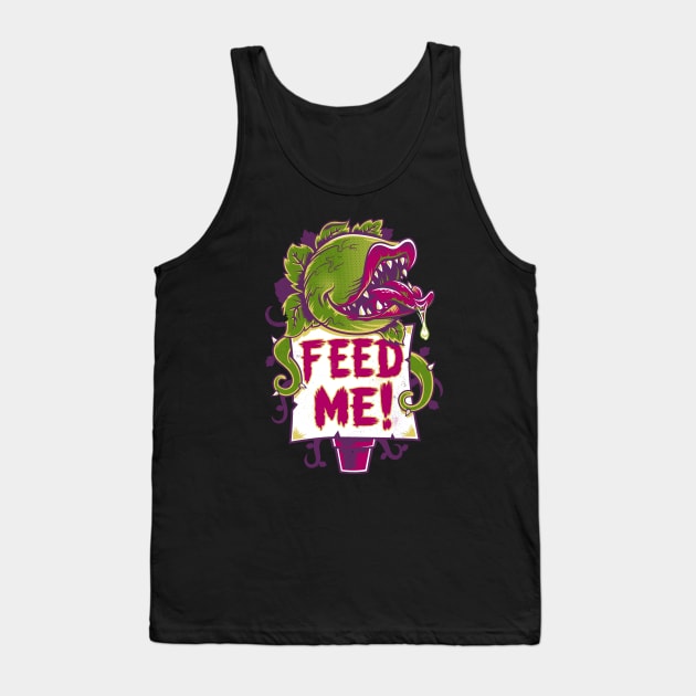 Feed Me - Creepy Cute Audrey Plant - Spooky Horror Musical Tank Top by Nemons